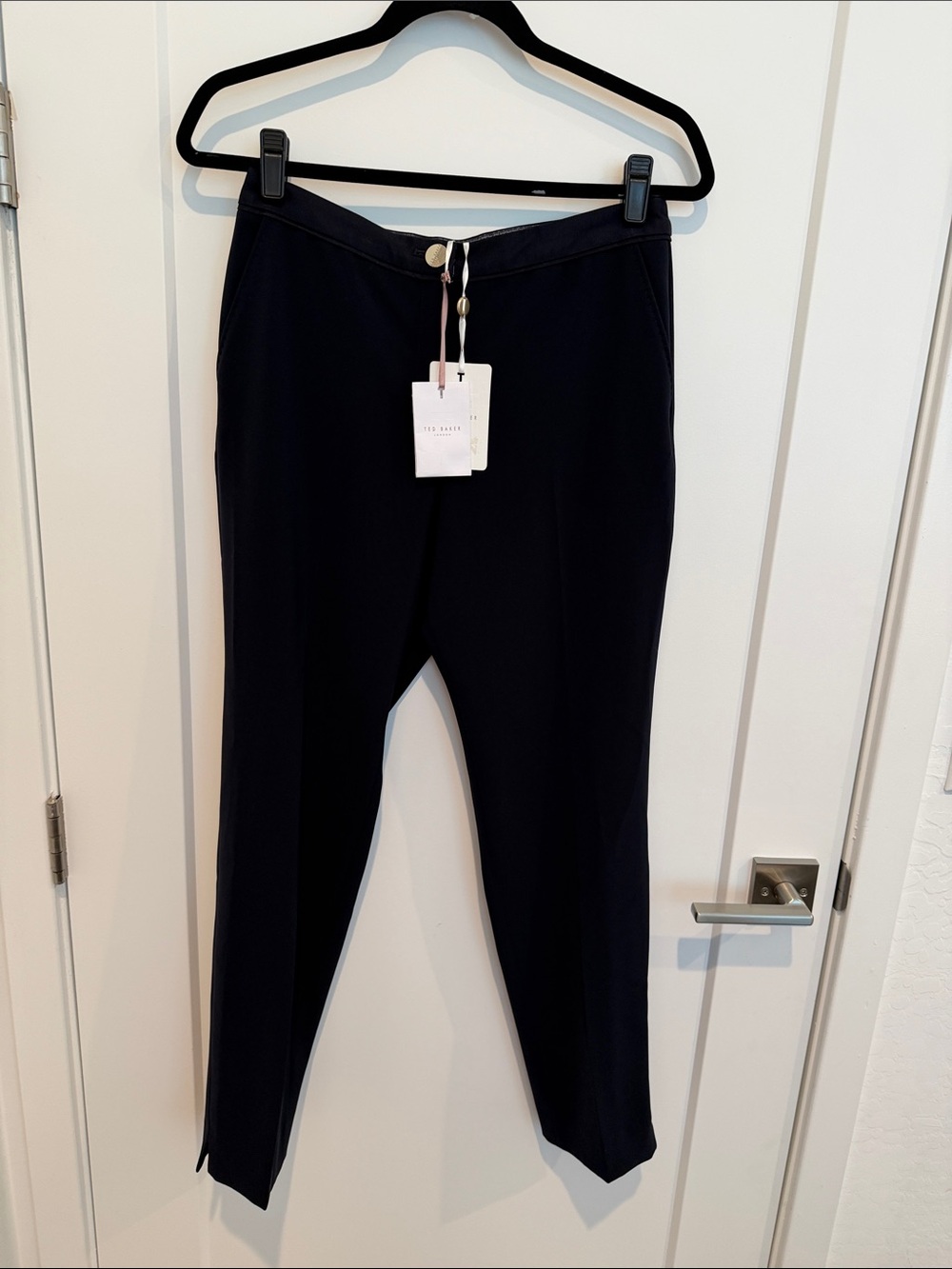 NWT Ted Baker Ulmiat Otolman Navy Skinny Trouser Pants Size  Ted 2 US 6 $209